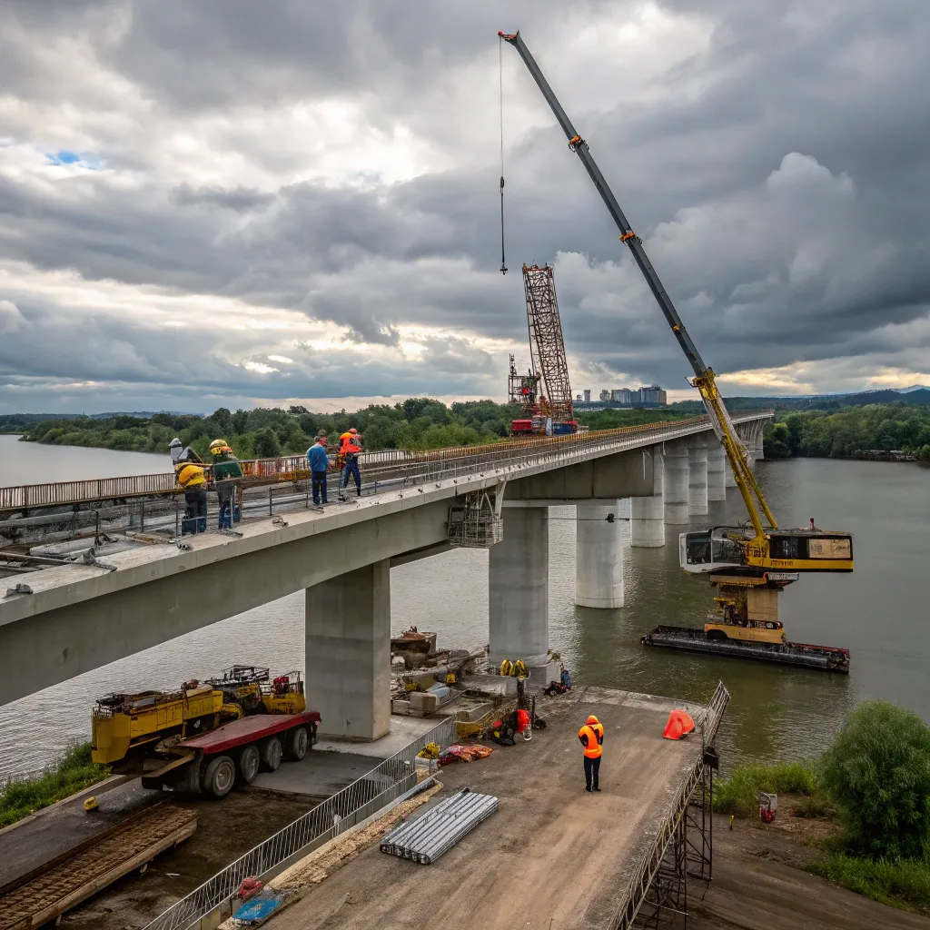 Bridge under construction